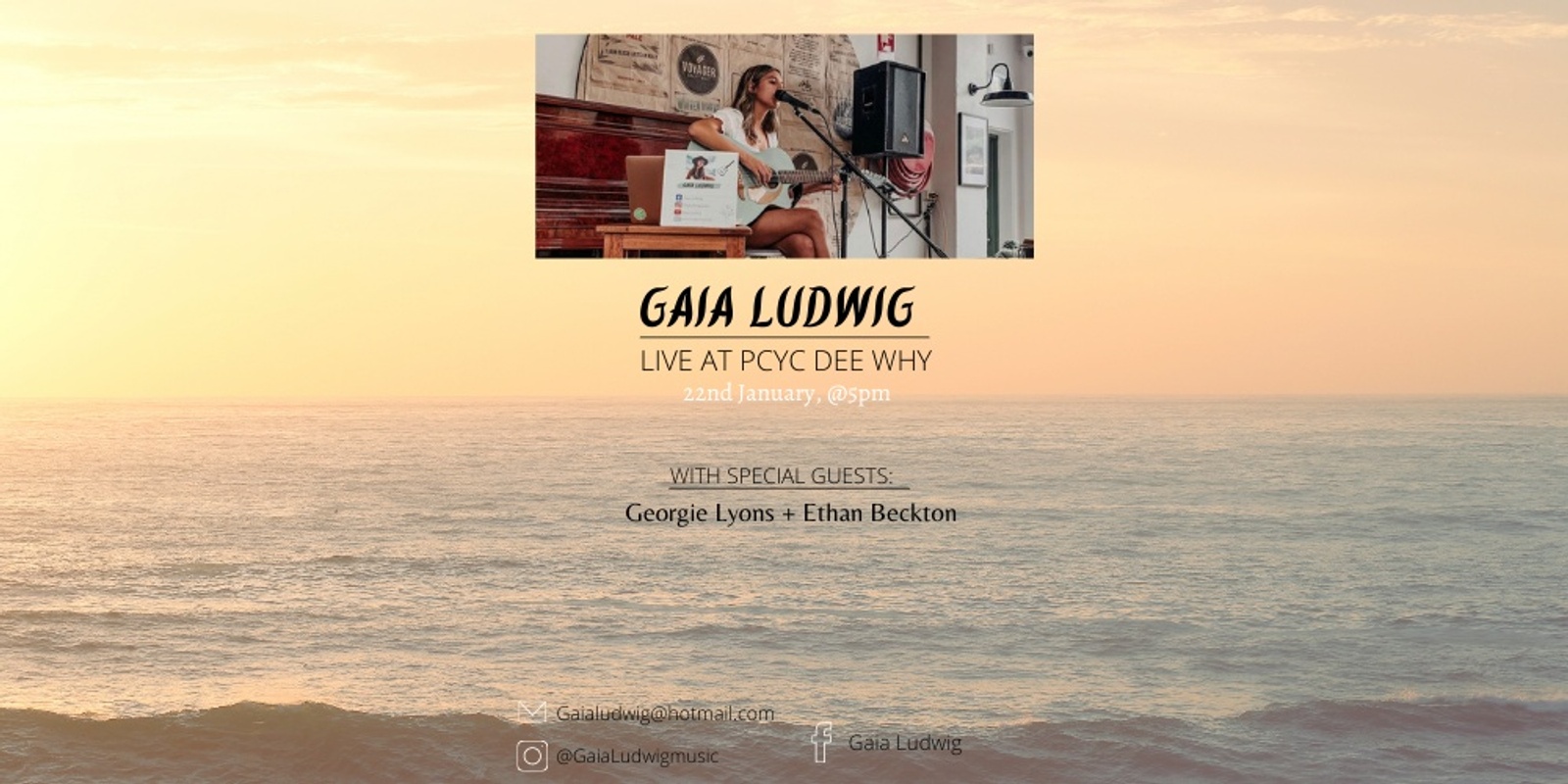 Banner image for Gaia Ludwig Live at PCYC