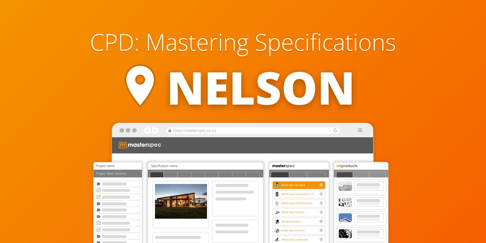 Banner image for CPD: Mastering Masterspec Specifications NELSON | ⭐ 20 CPD Points