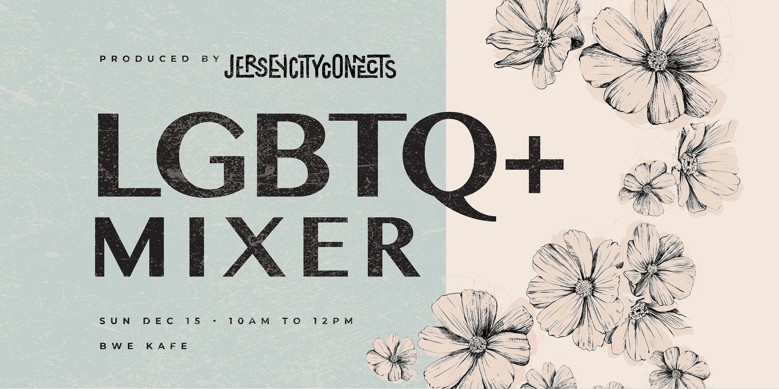 Banner image for Jersey City Connects | LGBTQ Mixer (December) | Coffee and Walk | Queer Friend Dating