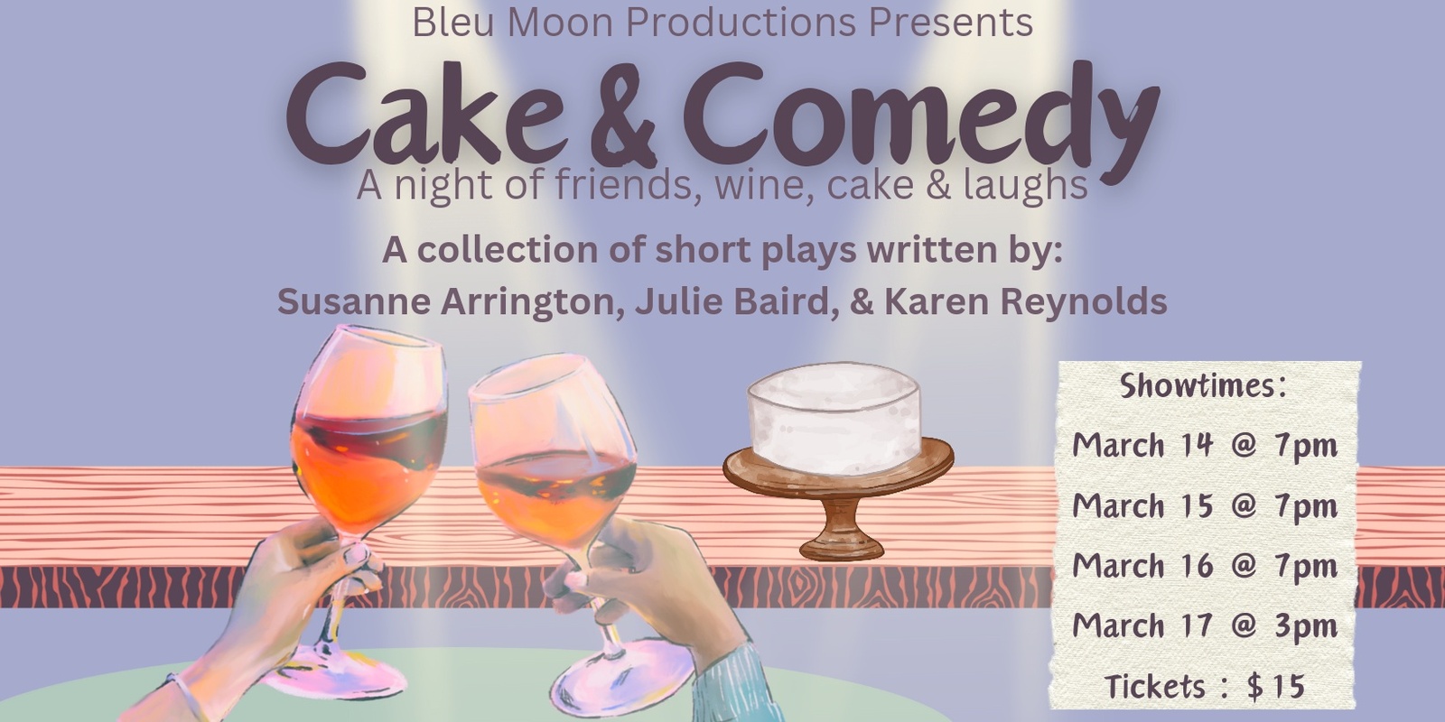 Banner image for Cake & Comedy