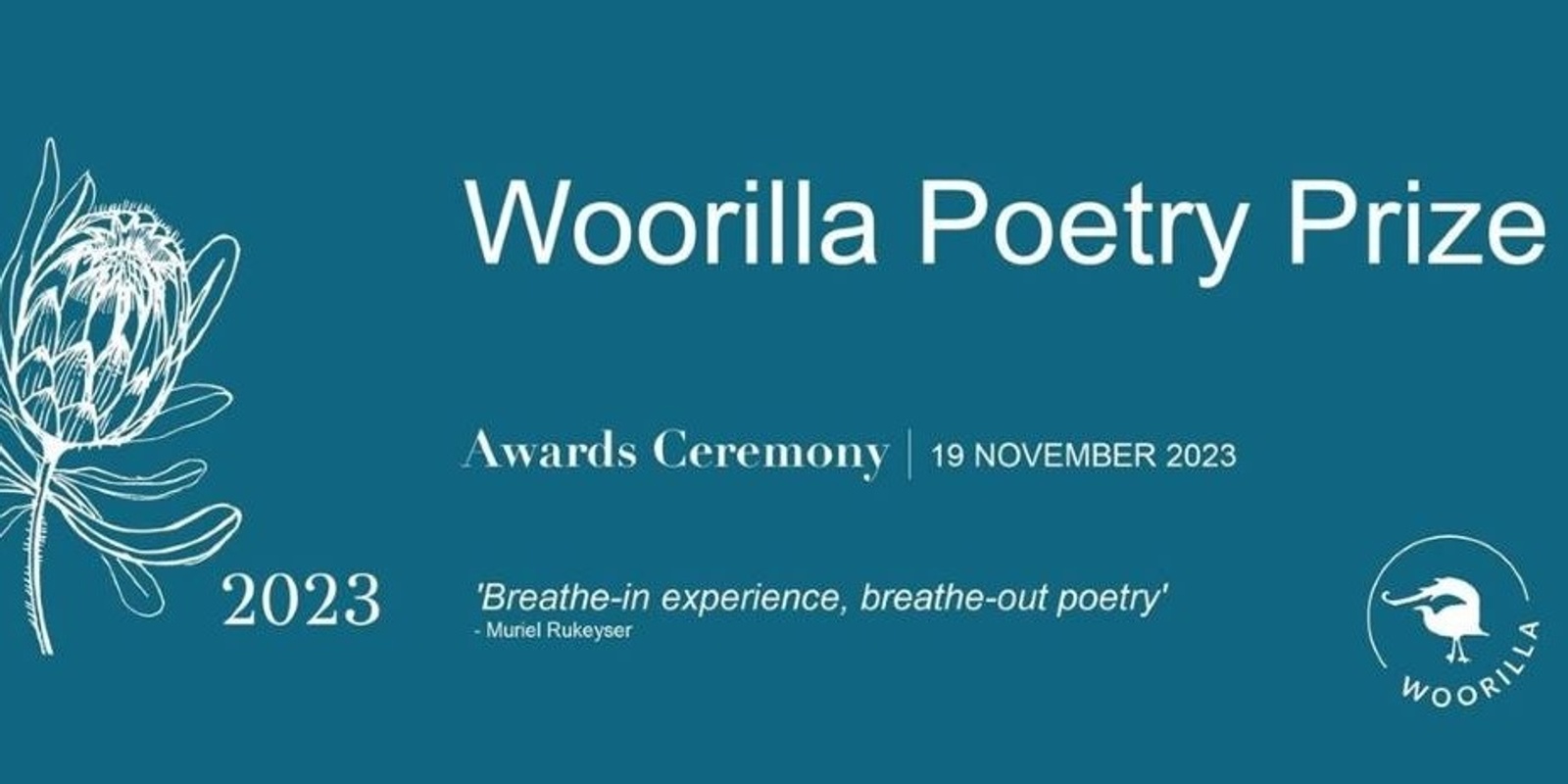 Banner image for Woorilla Poetry Prize 2023 Awards