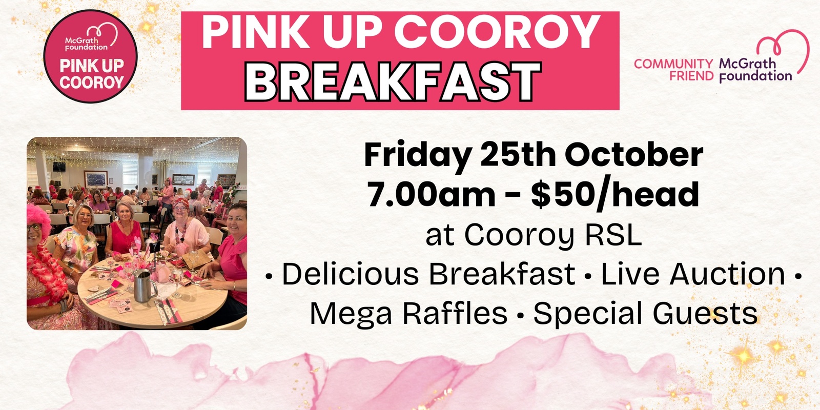 Banner image for Pink Up Cooroy Breakfast