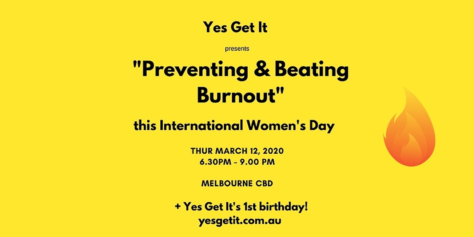 Banner image for Preventing & Beating Burnout this International Women's Day