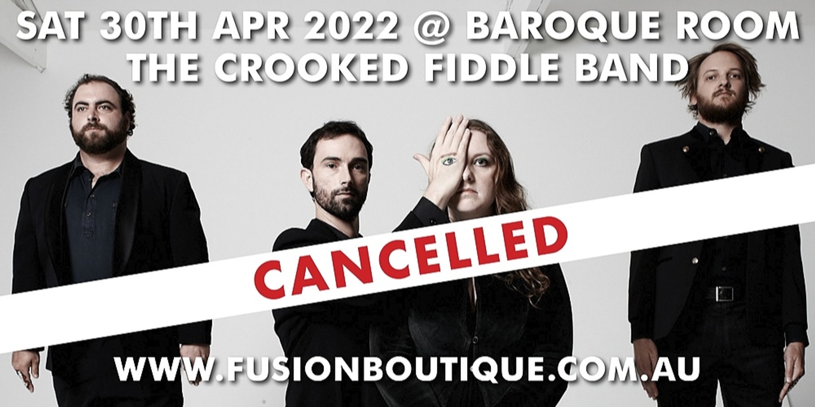 Banner image for CANCELLED - THE CROOKED FIDDLE BAND Live at the Baroque Room, Katoomba, Blue Mountains - New Date