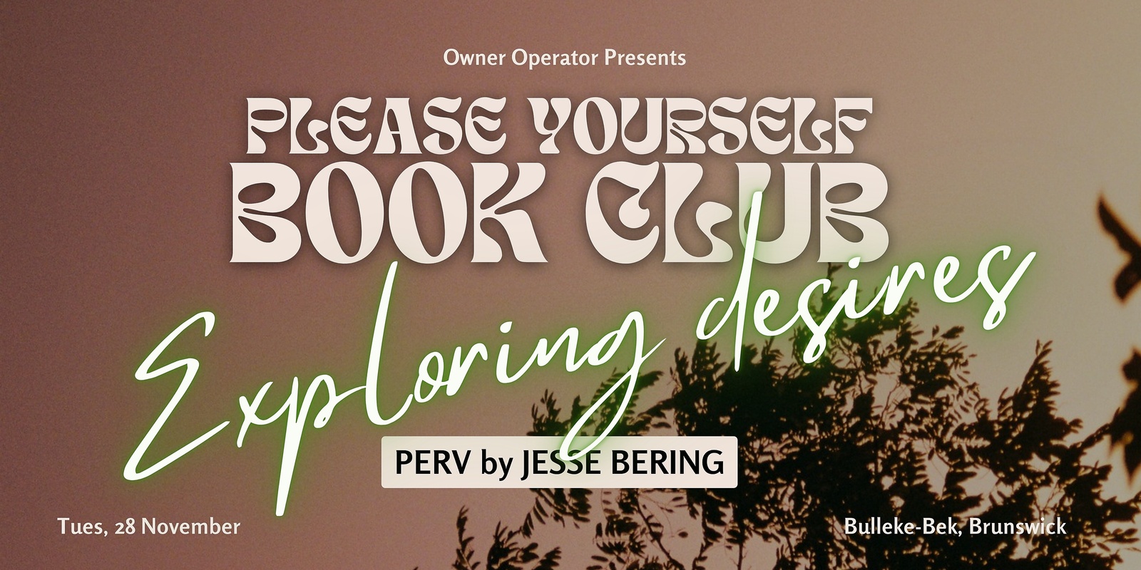 Banner image for Please Yourself Book Club | Exploring desires