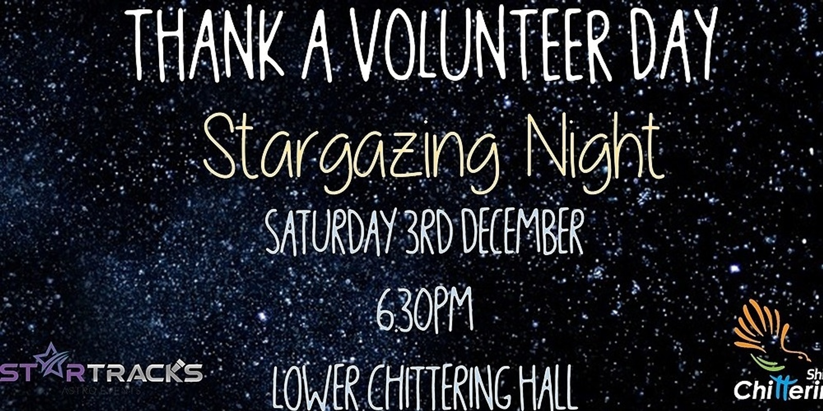 Banner image for Chittering THANK A VOLUNTEER Stargazing Night.  