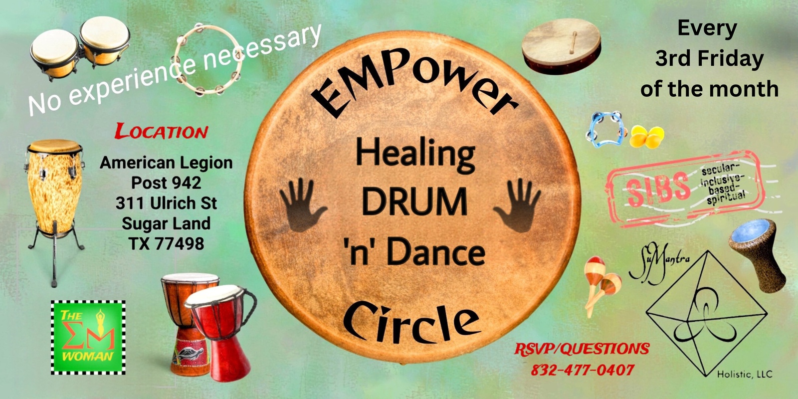 Banner image for EMPower Healing DRUM 'n' Dance Circle