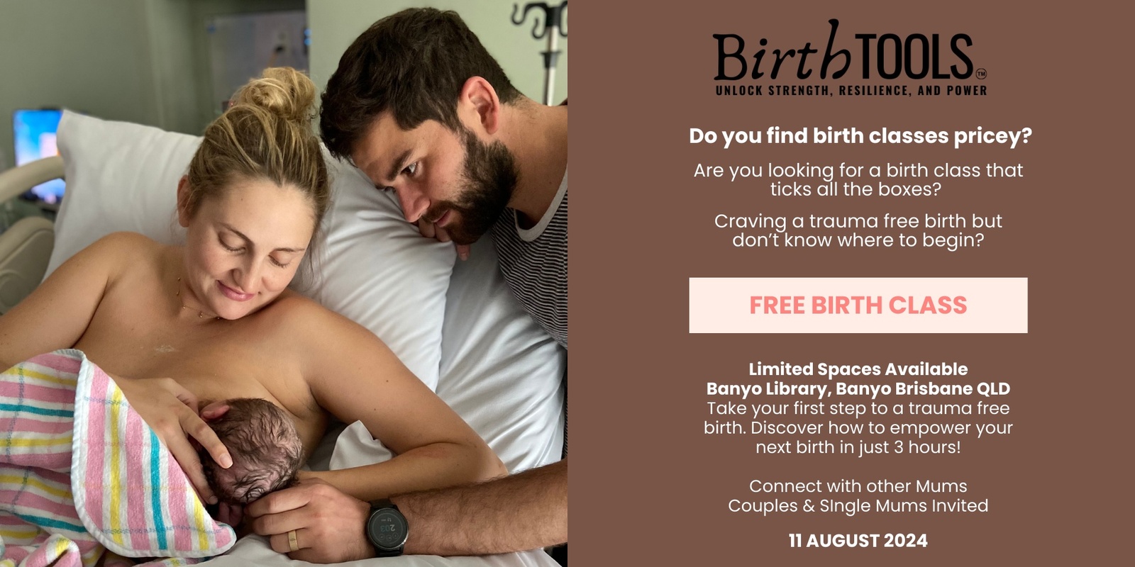 Banner image for Free Birth Prep Masterclass for Couples