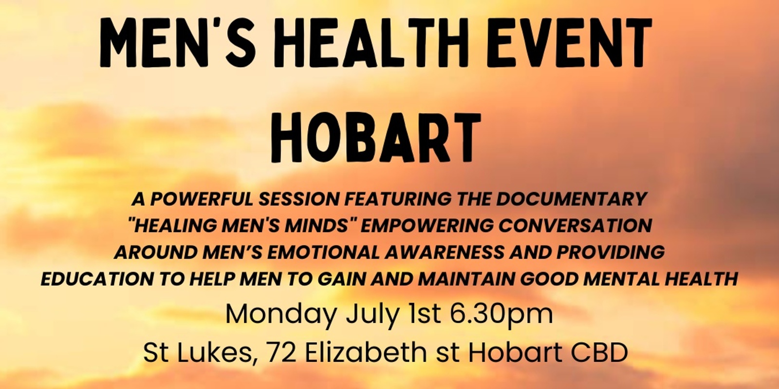 Banner image for Men’s Health Event - Hobart