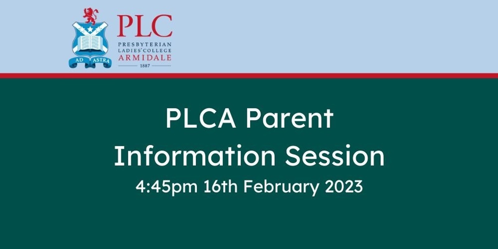Banner image for 2023 Parent Information Session