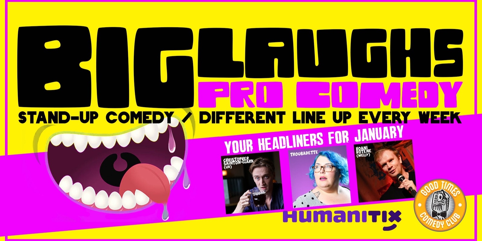 Banner image for Big Laughs Pro Show - January 2025