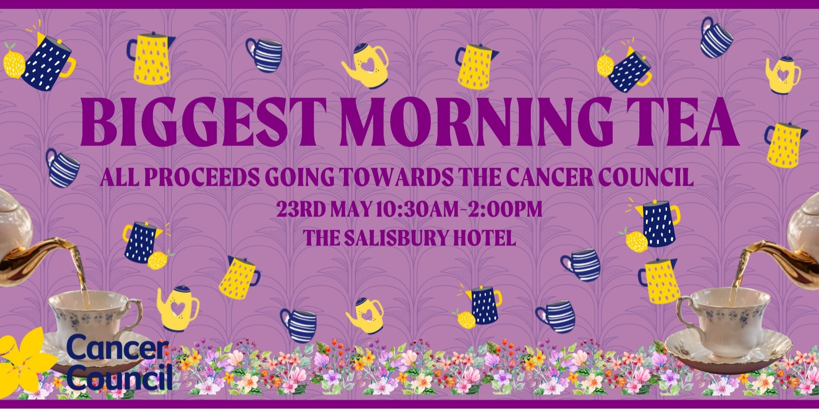 Banner image for The Cancer Council Biggest Morning Tea at The Salisbury Hotel