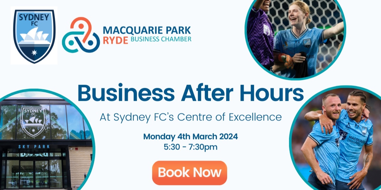 Banner image for Business After Hours with Sydney FC - Monday, 4 March 2024