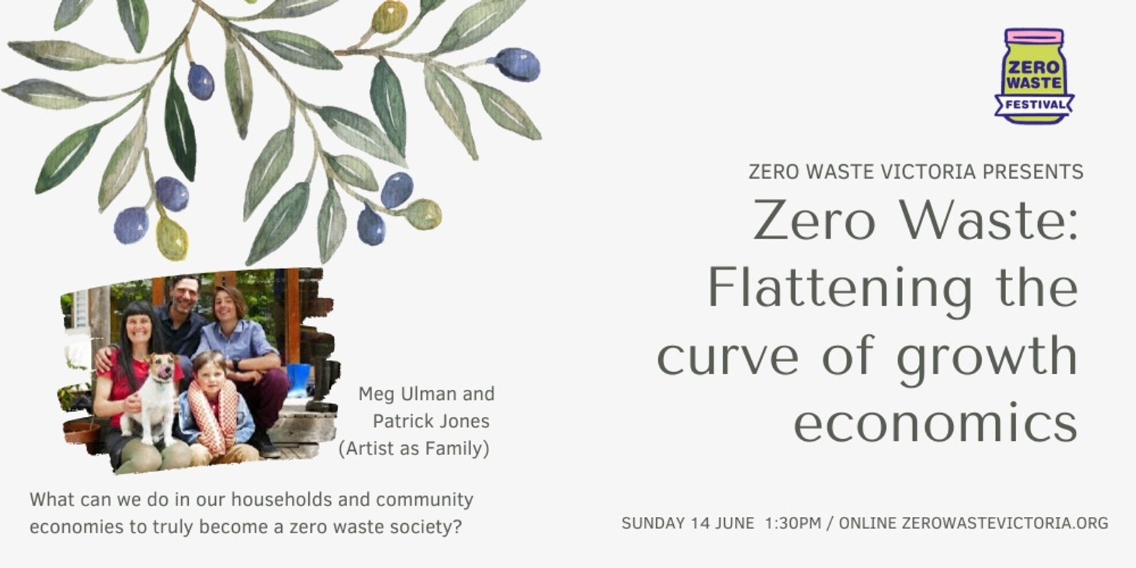 Banner image for Zero Waste: Flattening the curve of growth economics in households and community for a zero waste society