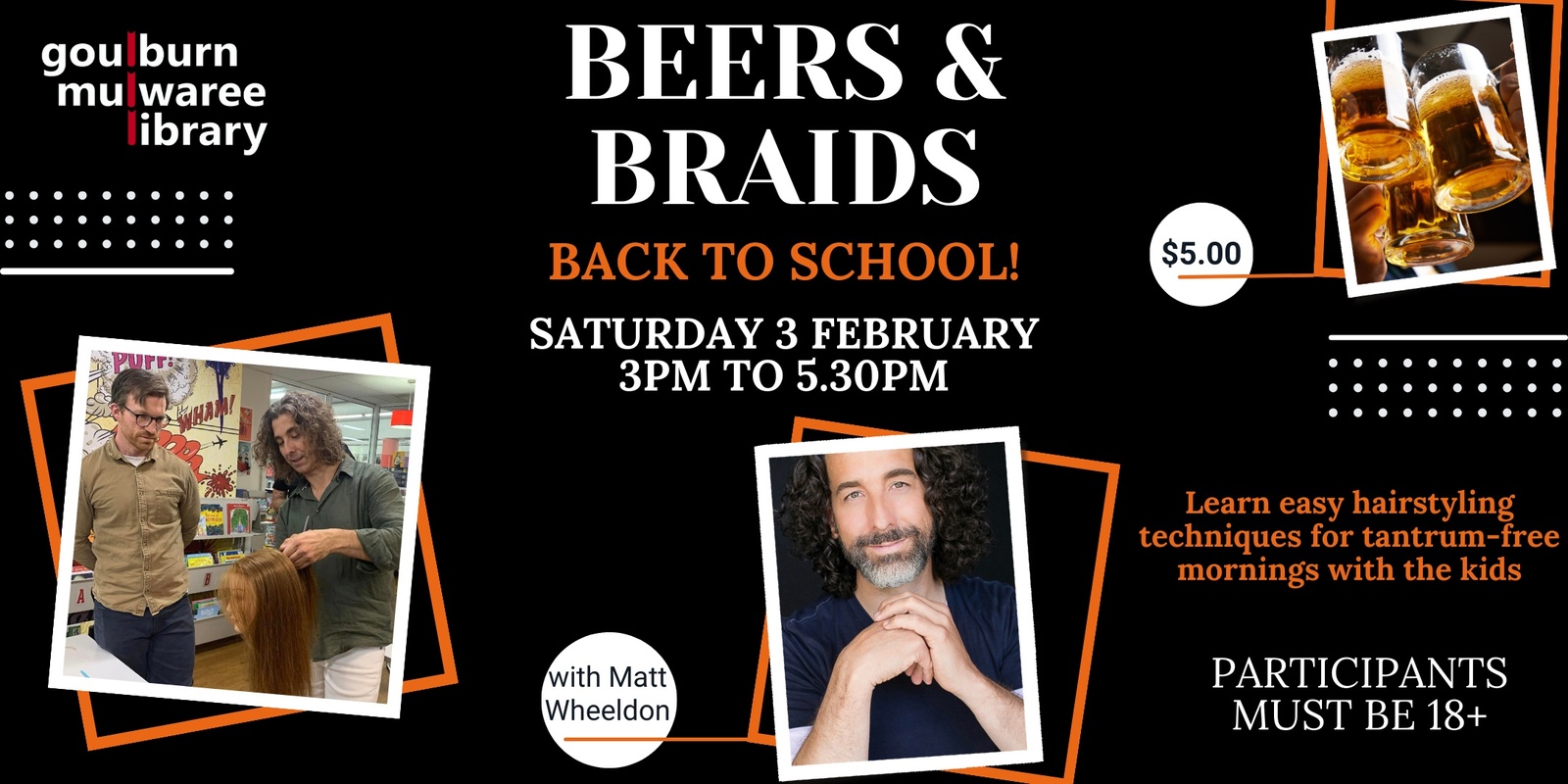 Banner image for Beers and Braids - Back to School