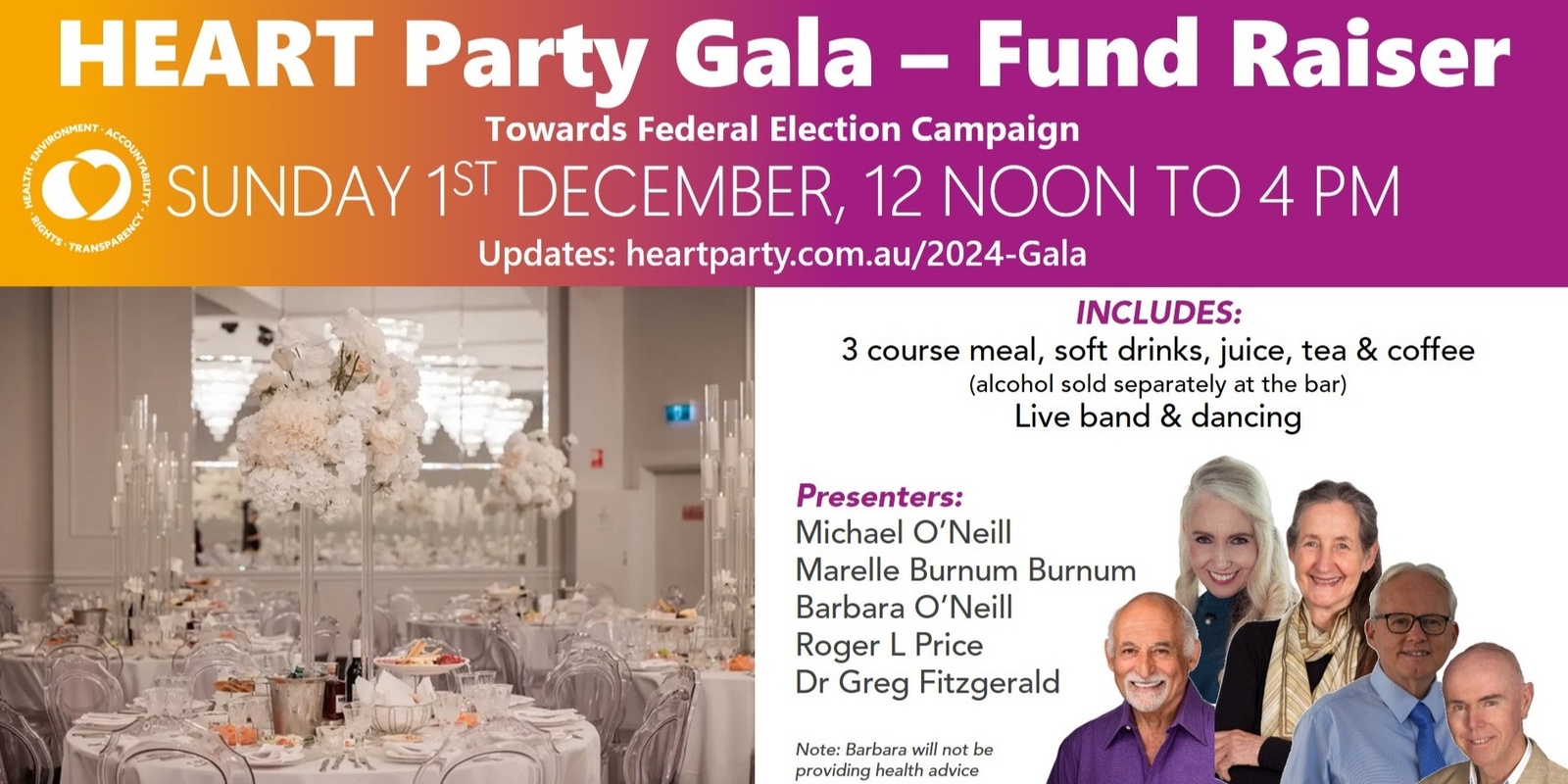 Banner image for HEART Party Gala - Fund Raiser