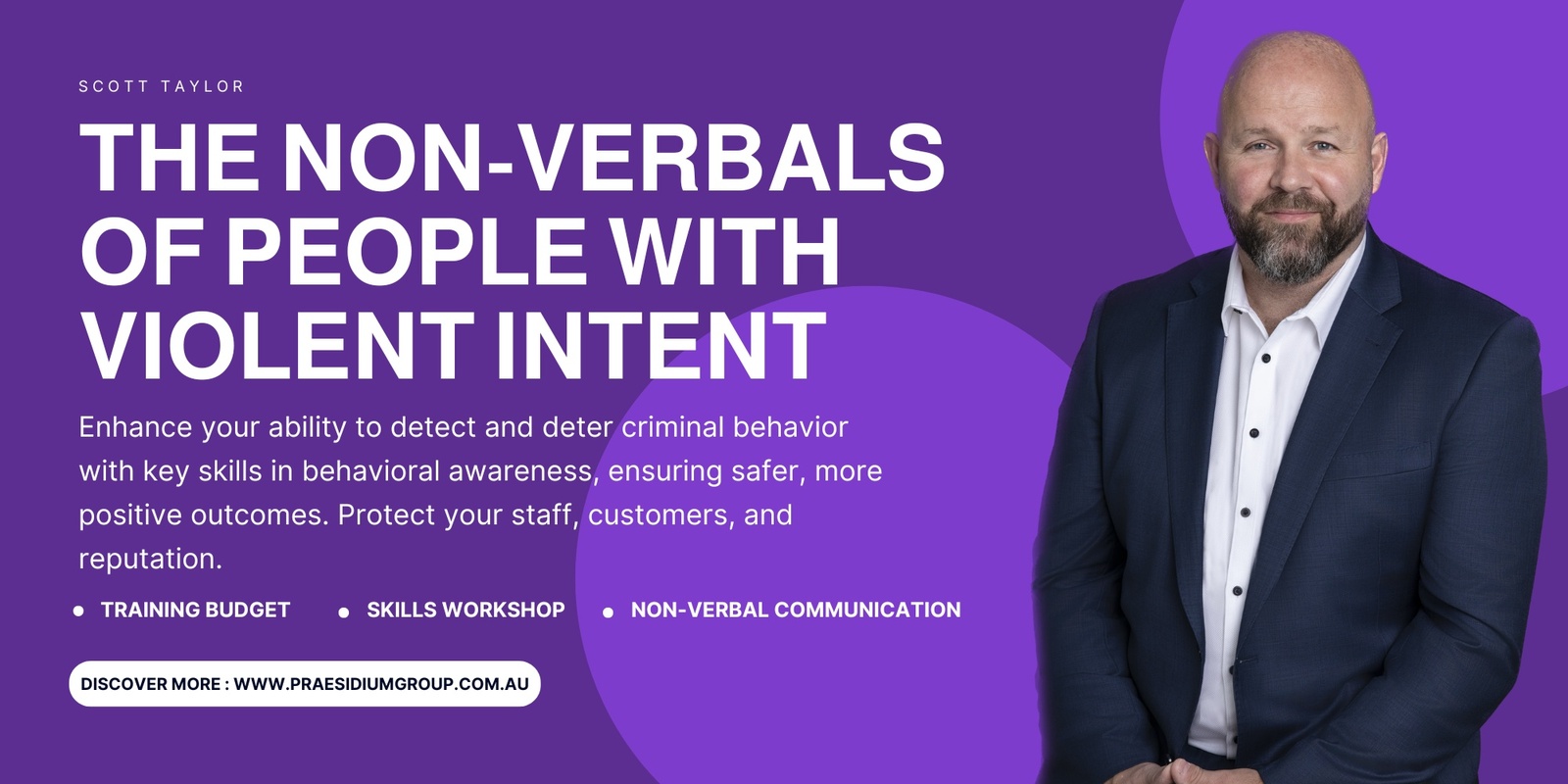 Banner image for Non-Verbals of People with Violent Intent