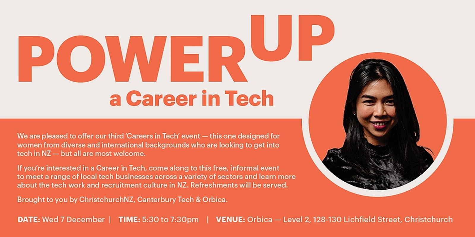Banner image for PowerUp a Career in Tech - Getting your first role in the local tech sector