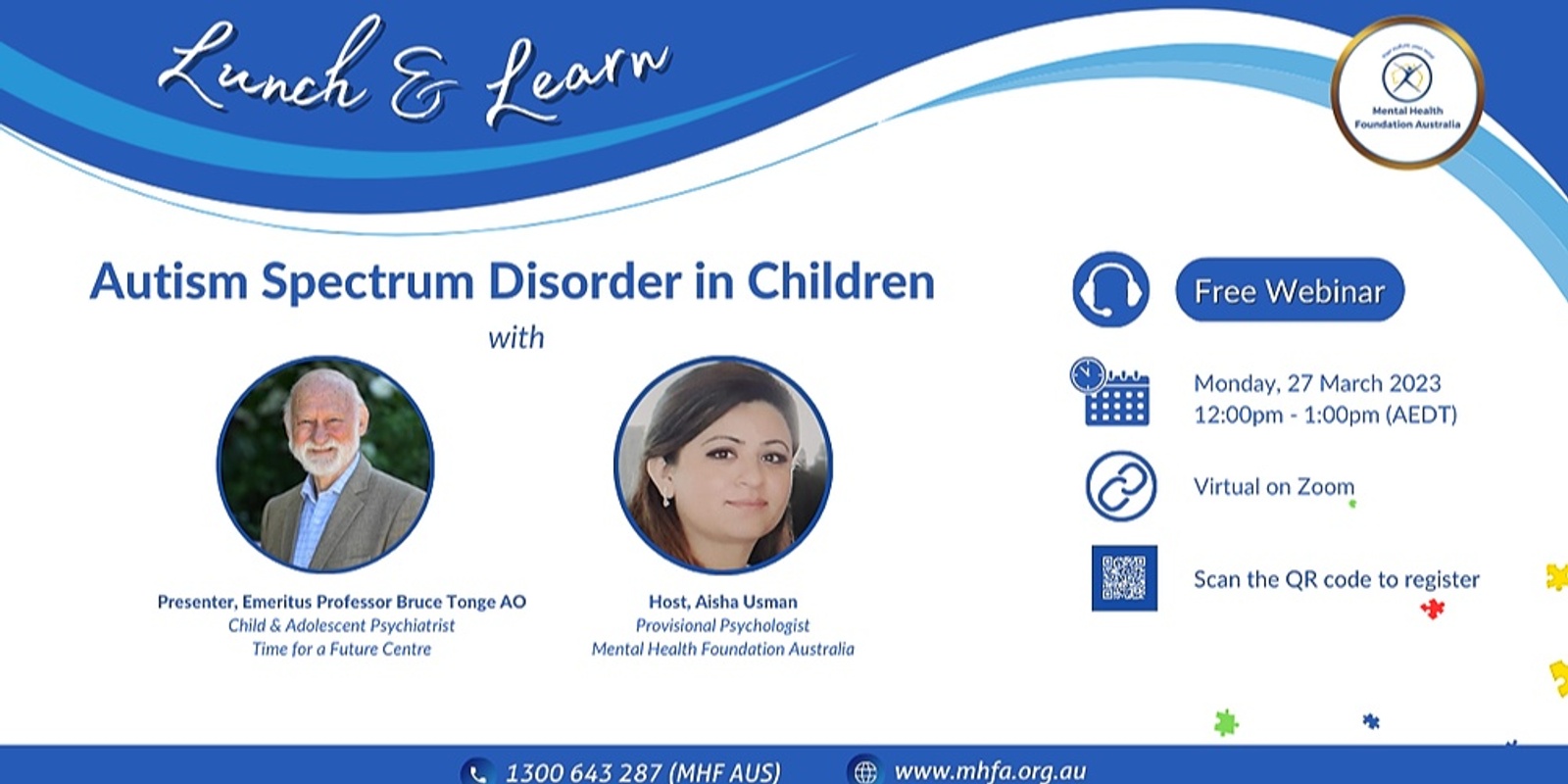 Banner image for Lunch & Learn - Autism Spectrum Disorder in Children