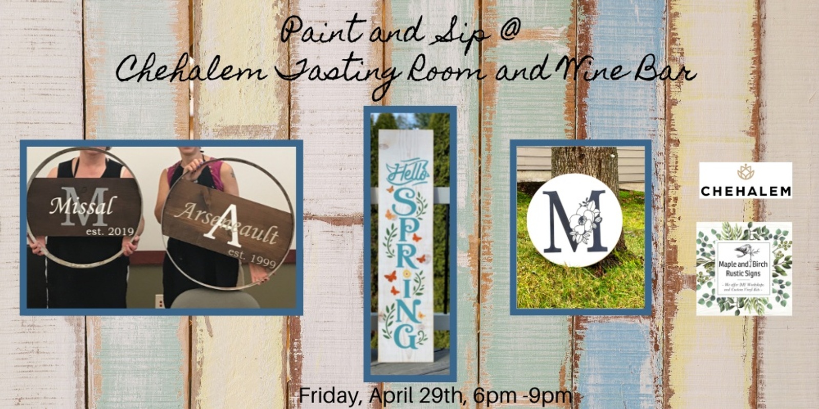 Paint and Sip at Chehalem Tasting Room and Wine Bar