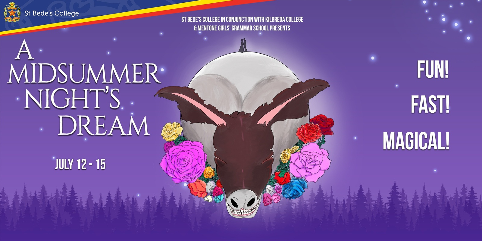 Banner image for 'A Midsummer Night's Dream' Presented by St Bede's College 2023