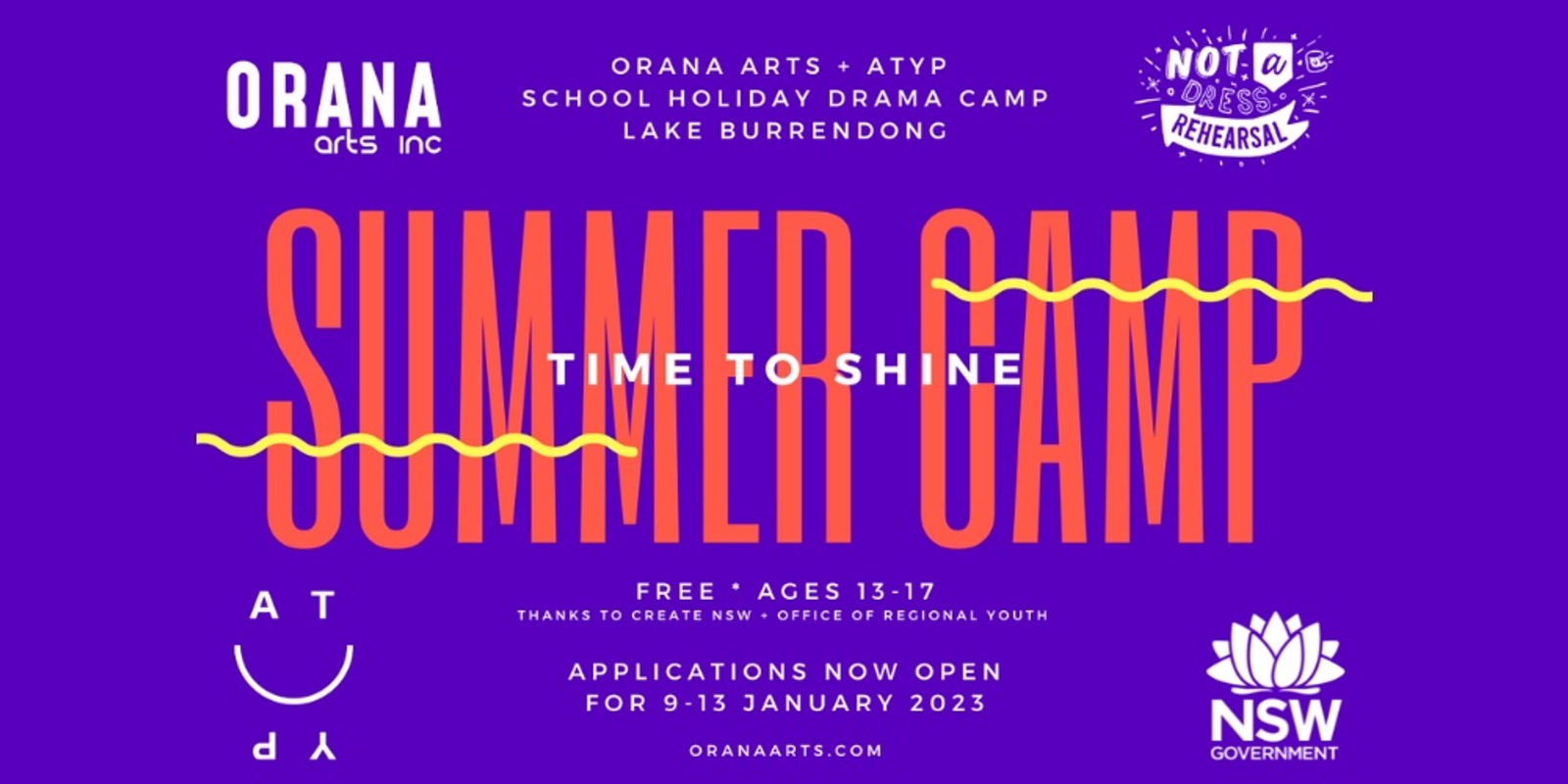 Banner image for Time to Shine - Summer Drama Camp