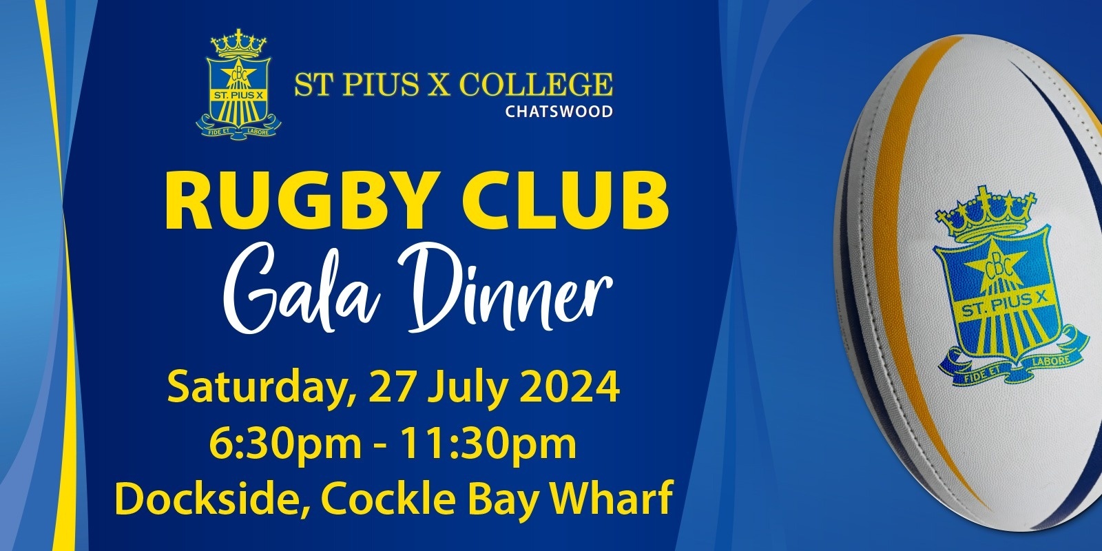 Banner image for St Pius X Rugby Club Gala Dinner 2024