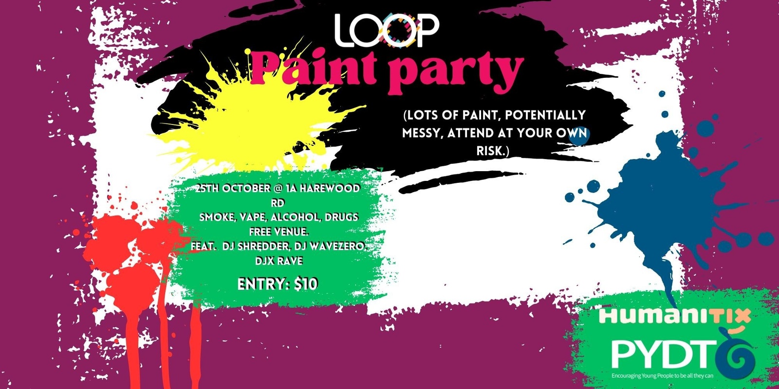 Banner image for LOOP Presents: Paint Party