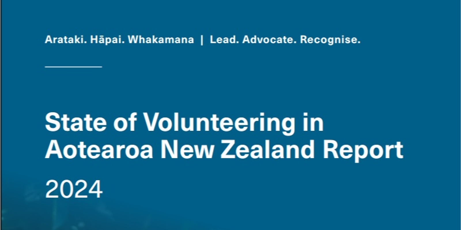 Banner image for 2024 State of Volunteering in Aotearoa New Zealand 