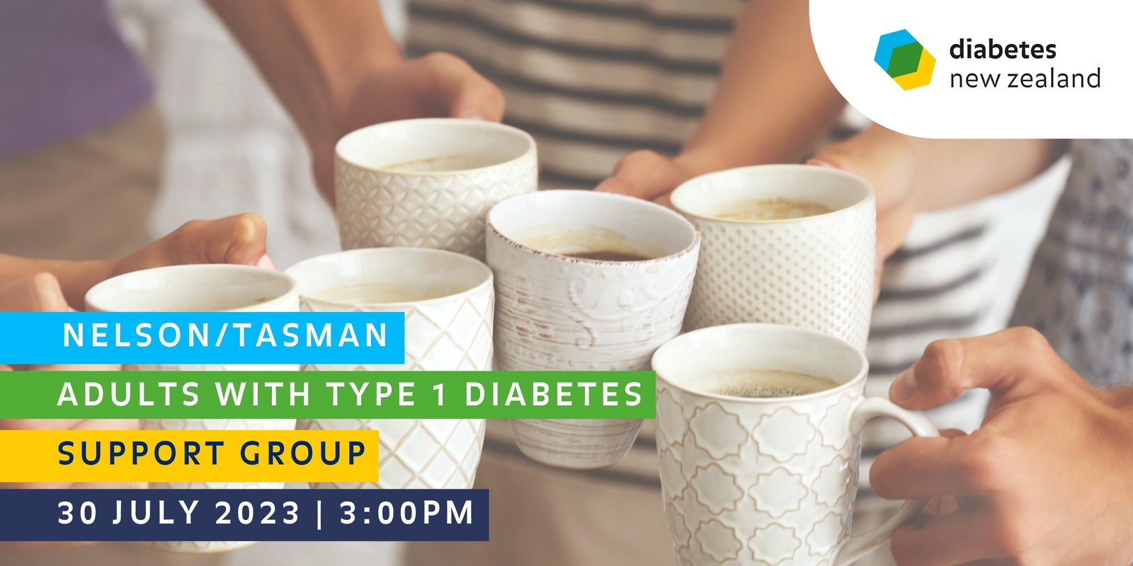 Banner image for Adults with Type 1 Diabetes - Nelson/Tasman Support Group