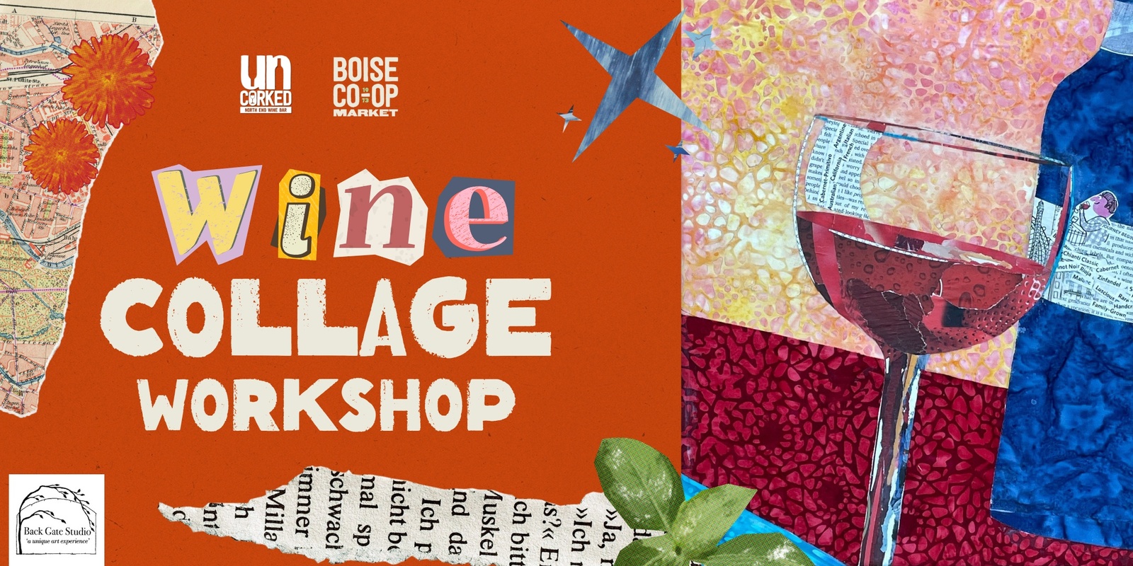 Banner image for Wine Collage Workshop at Uncorked Wine Bar