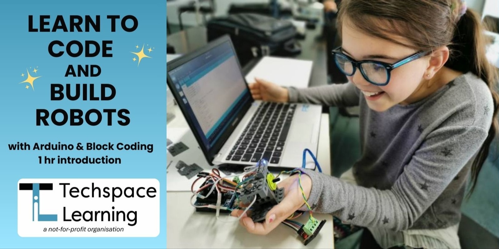 Banner image for Introduction to Block Coding & Arduino Woodcroft