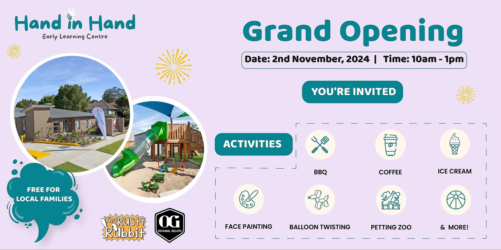 Banner image for Grand Opening - Hand in Hand - South Wentworthville