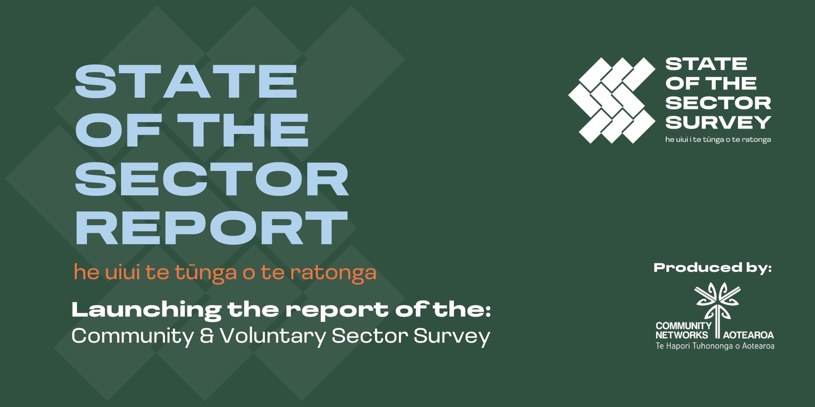 Banner image for State of the Sector Report 2024 Launch