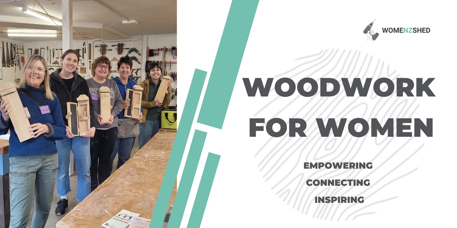 Banner image for Introduction to Woodwork (One-Day Workshop - Feb 2024 Saturday) by WomenzShed