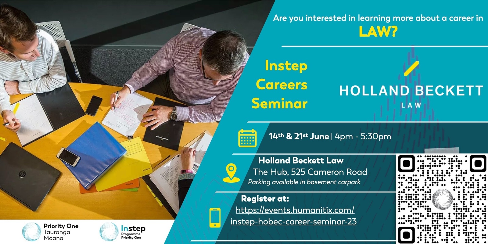 Banner image for Instep Careers Seminar | Holland Beckett Law