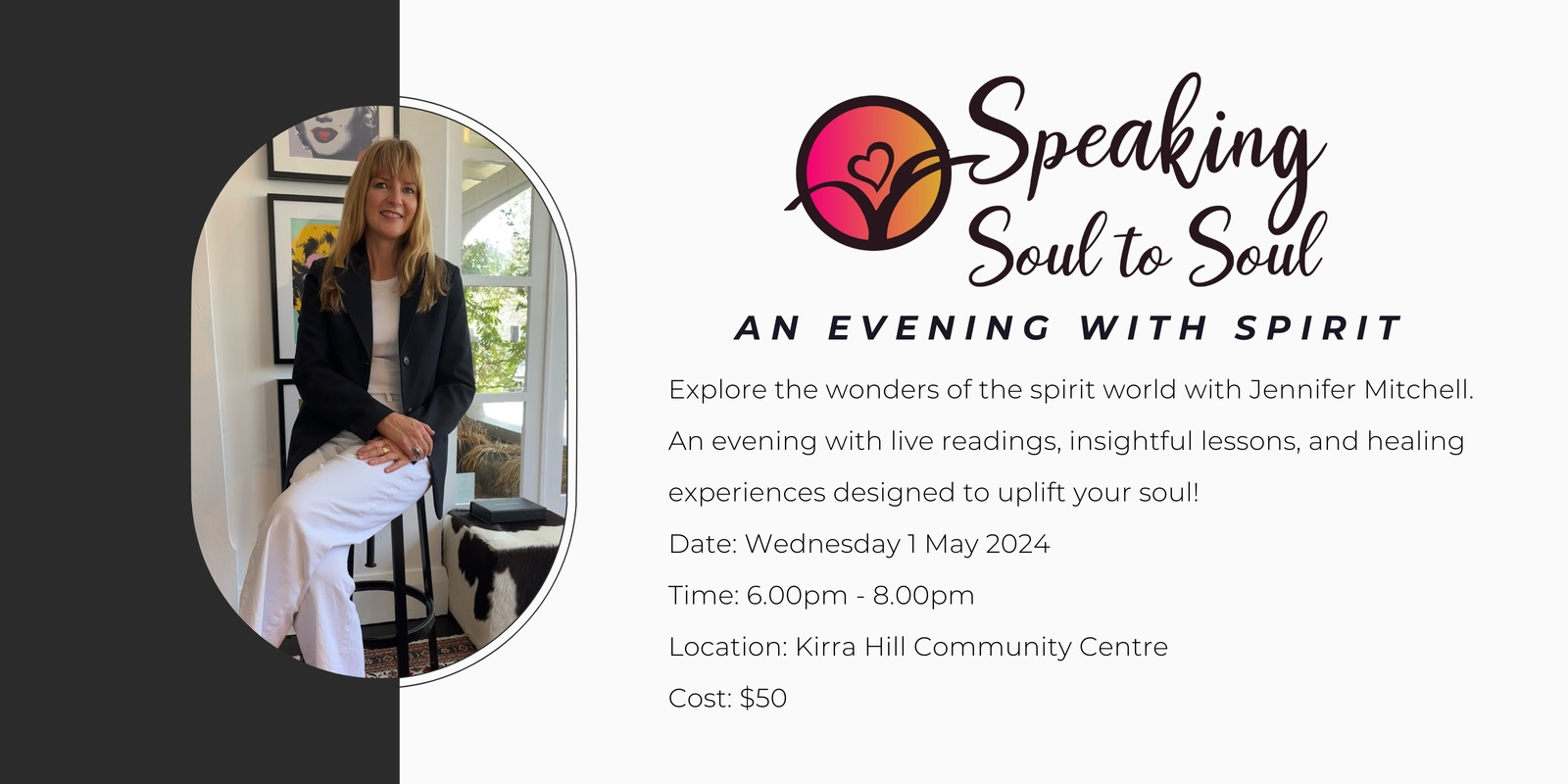 Banner image for Speaking Soul to Soul - an Evening with Spirit