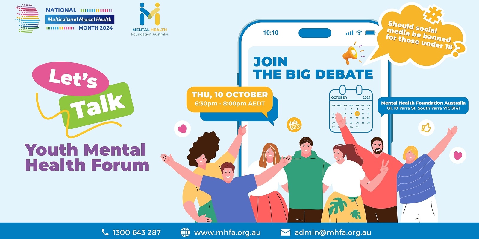 Banner image for Let's Talk: Youth Mental Health Forum