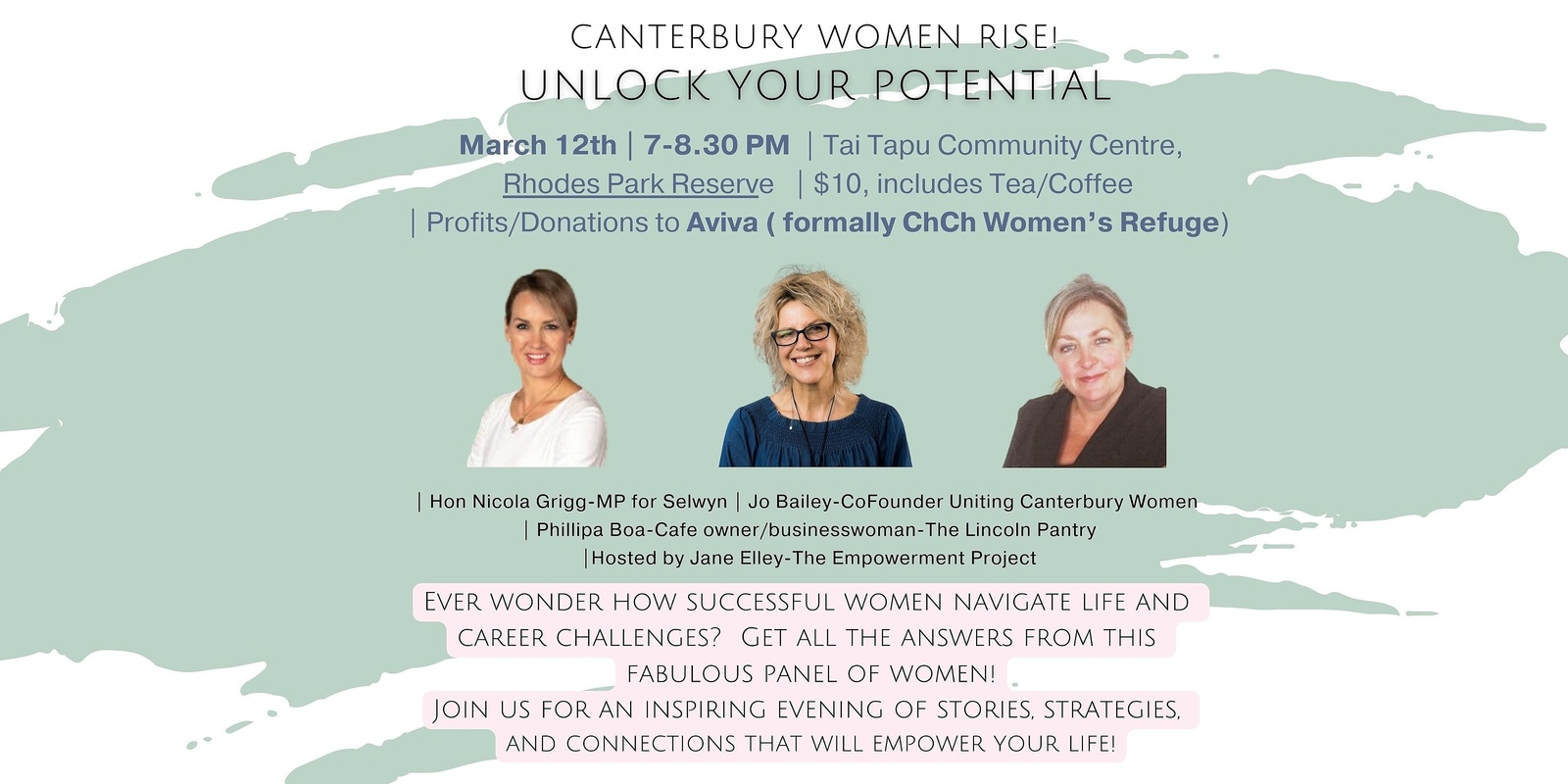 Banner image for Canterbury Women Rise - Unlock Your Potential event