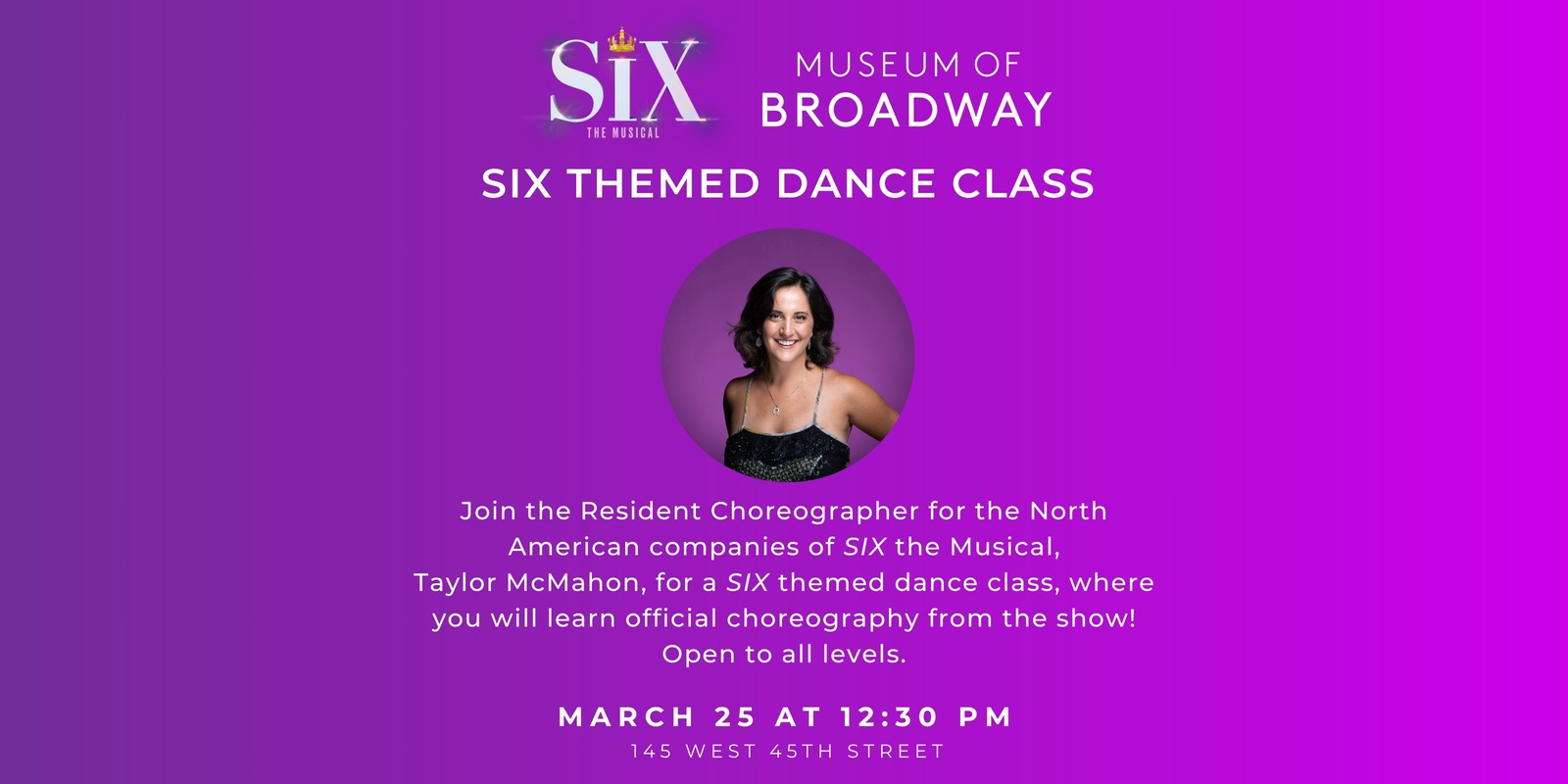 Banner image for 12:30pm - SIX Themed Dance Class