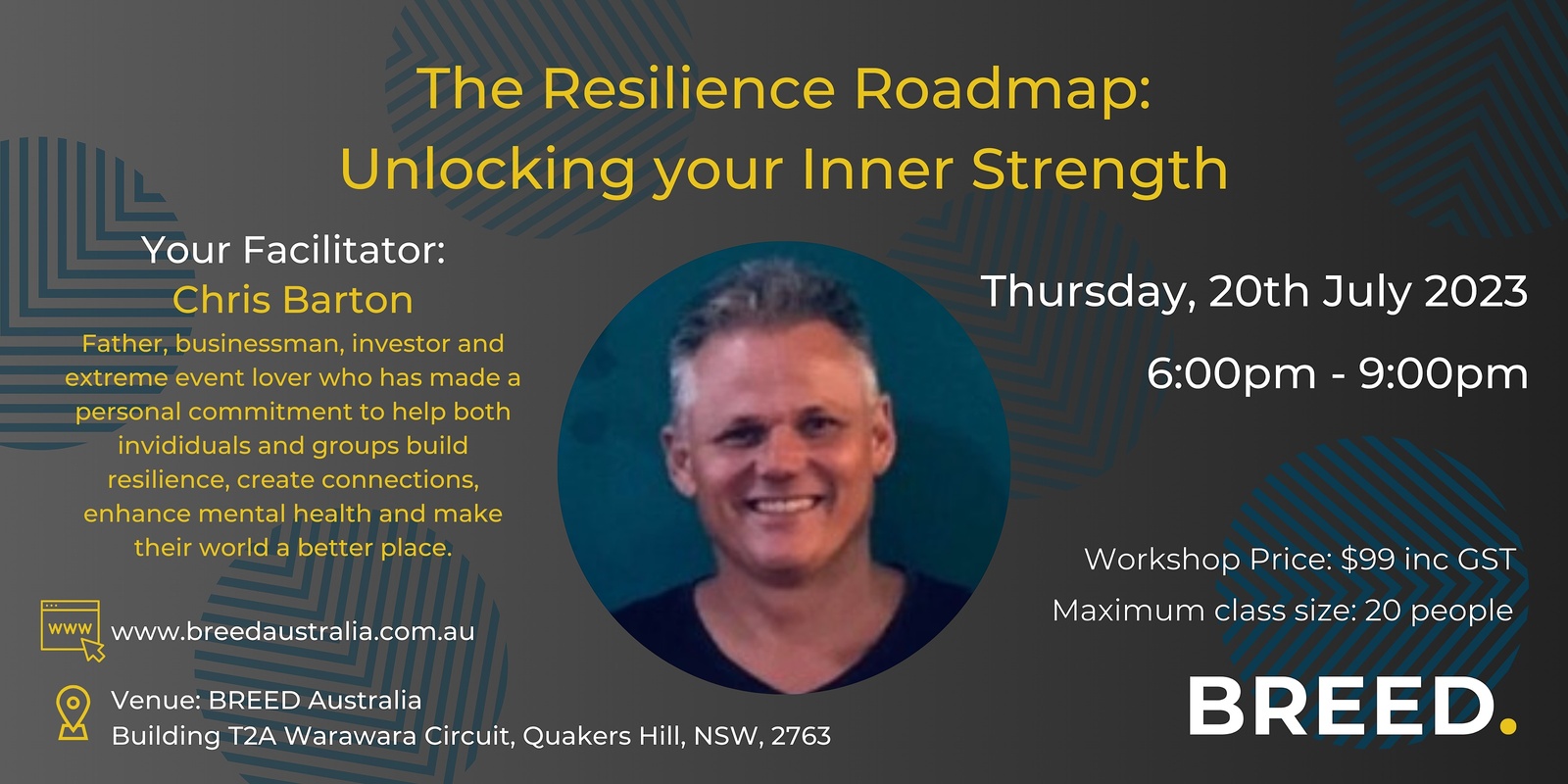 Banner image for The Resilience Roadmap - Unlocking your Inner Strength.