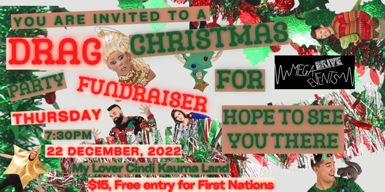 Banner image for A Mega Drive Events Drag Christmas Party Fundraiser