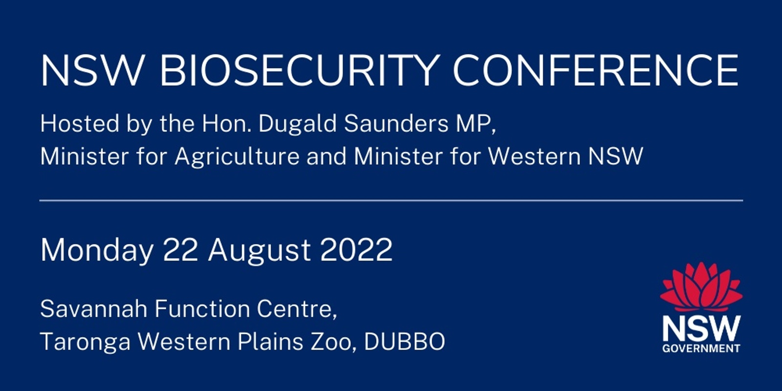 Banner image for NSW Biosecurity Conference