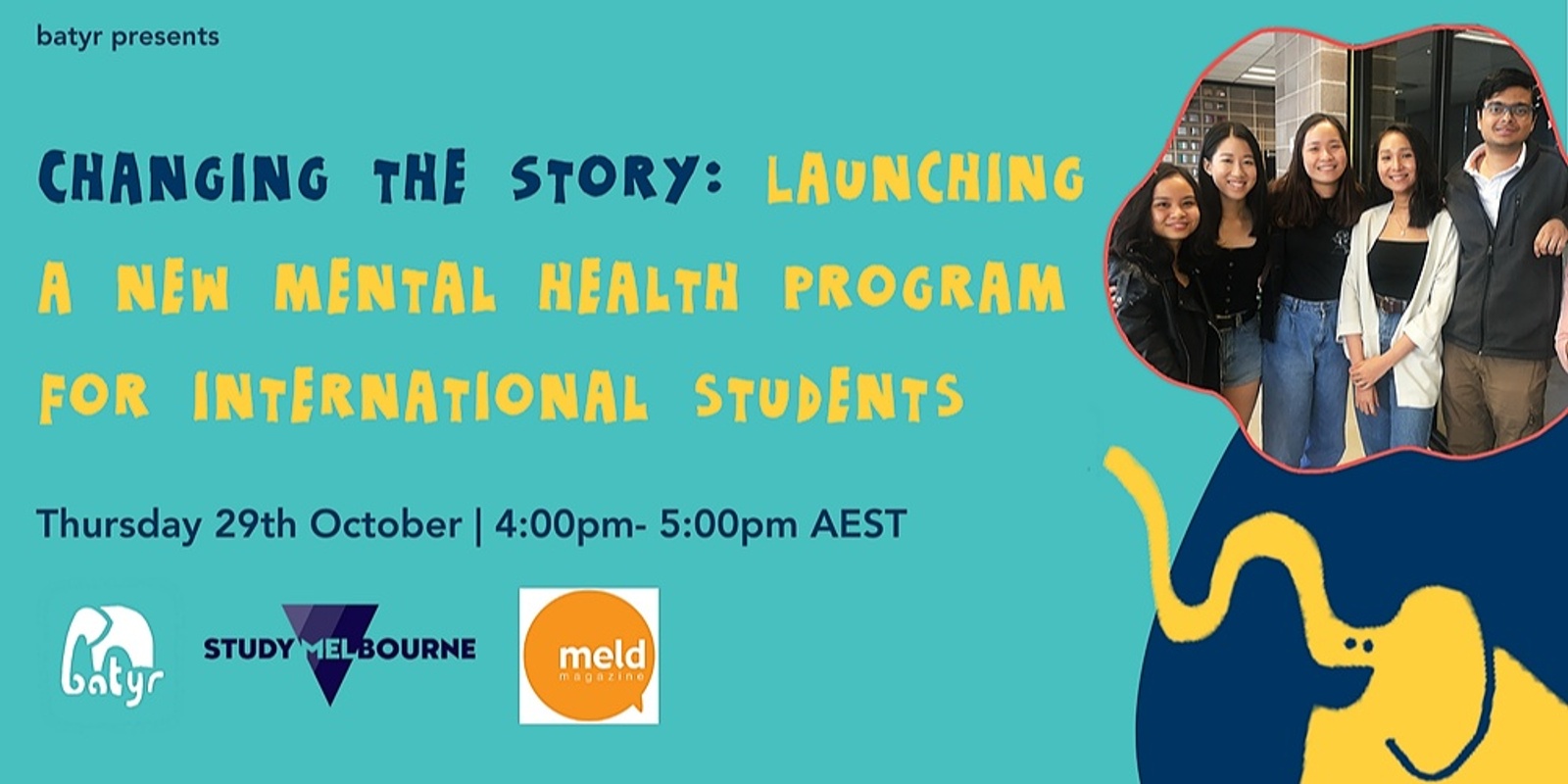 Banner image for Changing the Story: Launching a new mental health program for international students