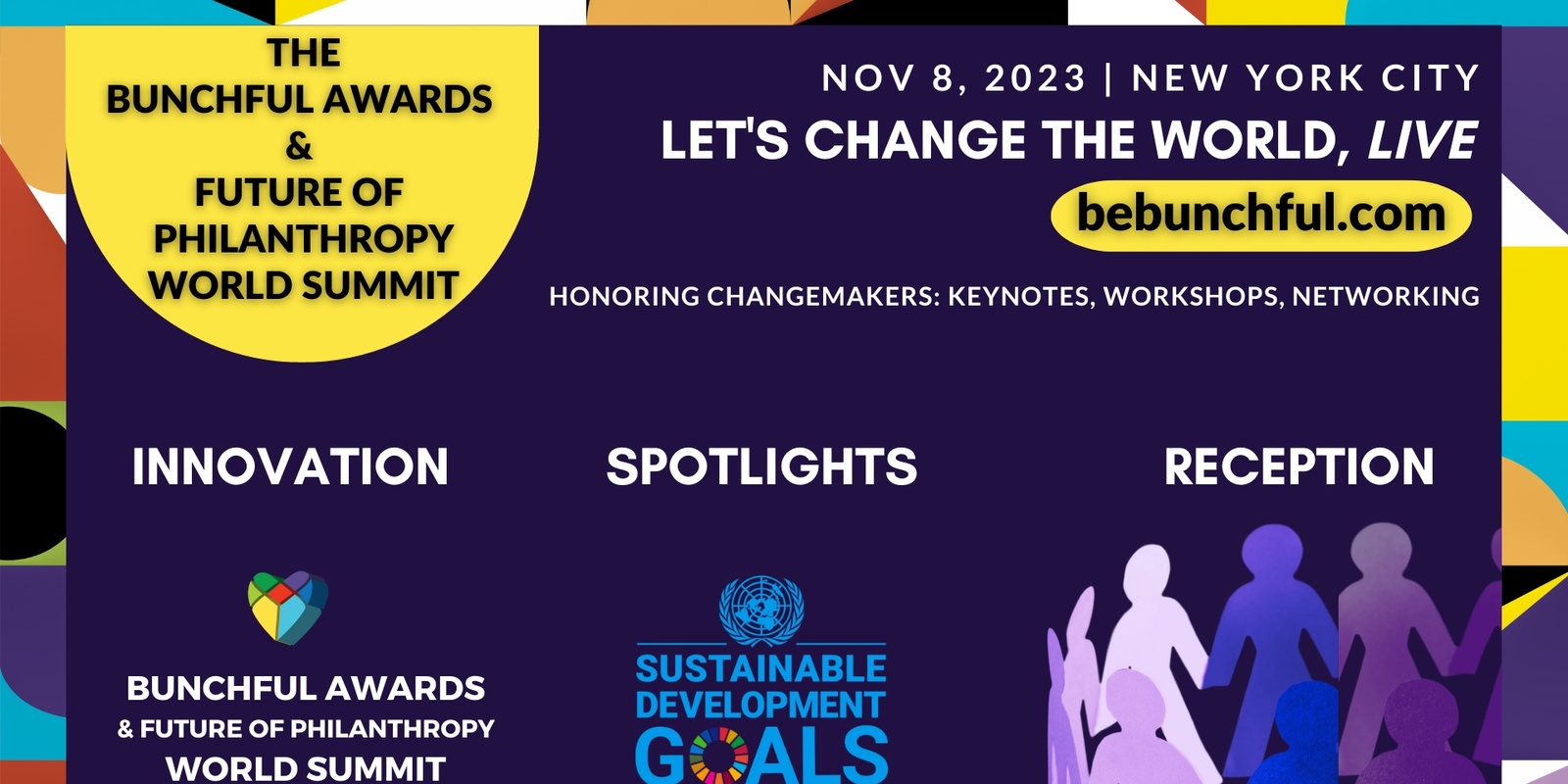 Banner image for Bunchful Awards and Bunchful Future of Philanthropy World Summit 2023