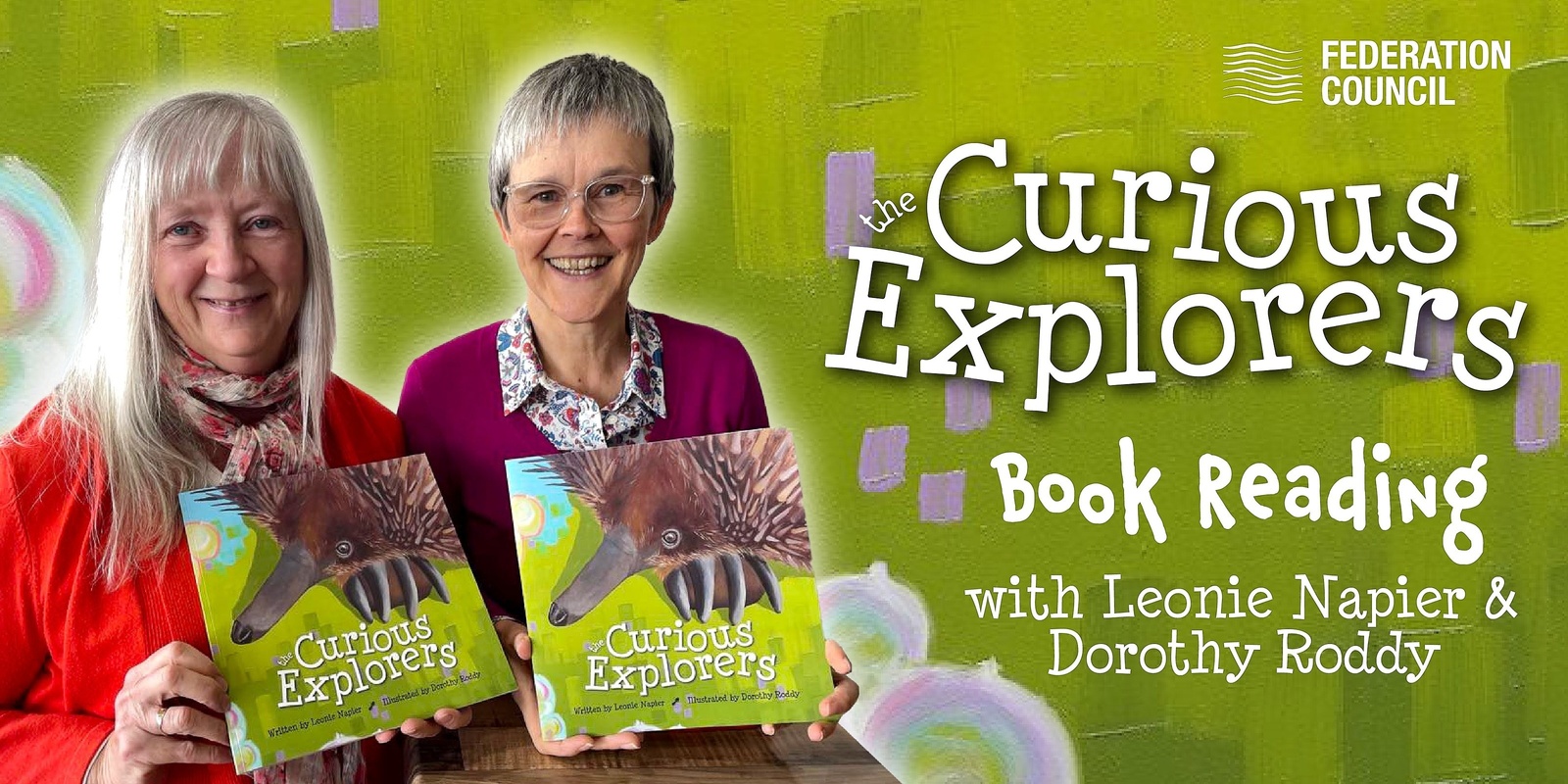 Banner image for The Curious Explorers Book Reading & Signing