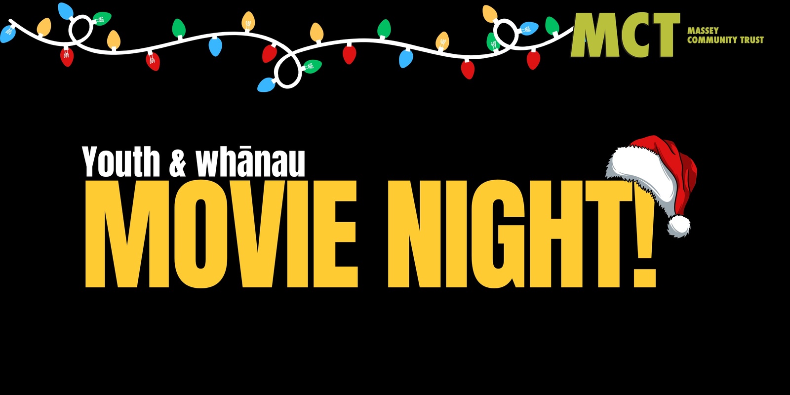 Banner image for Christmas Youth & Whānau Movie night! 