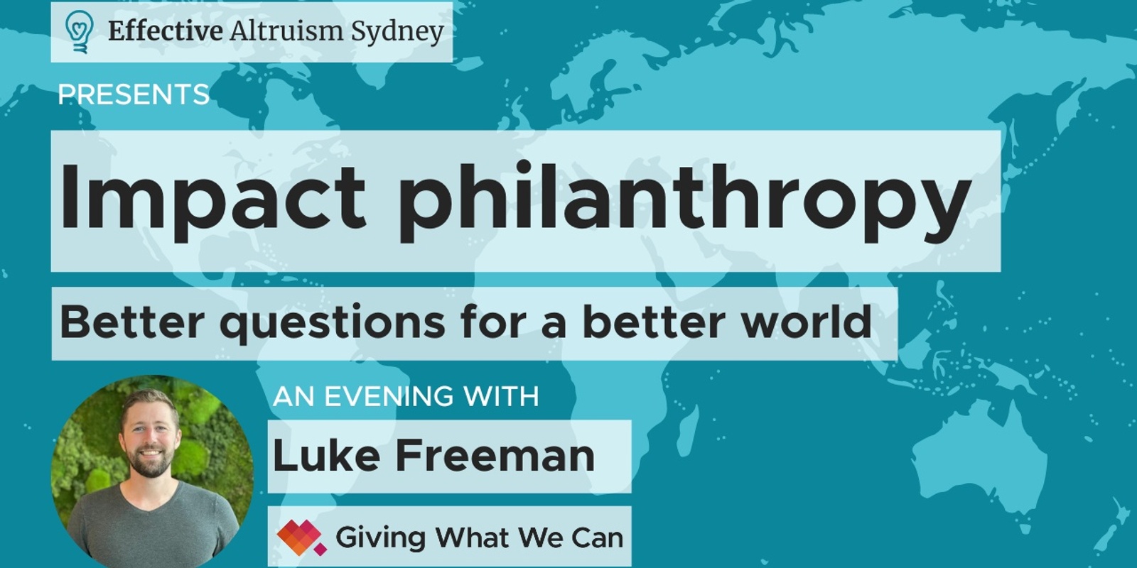 Banner image for Impact Philanthropy: Better Questions for a Better World