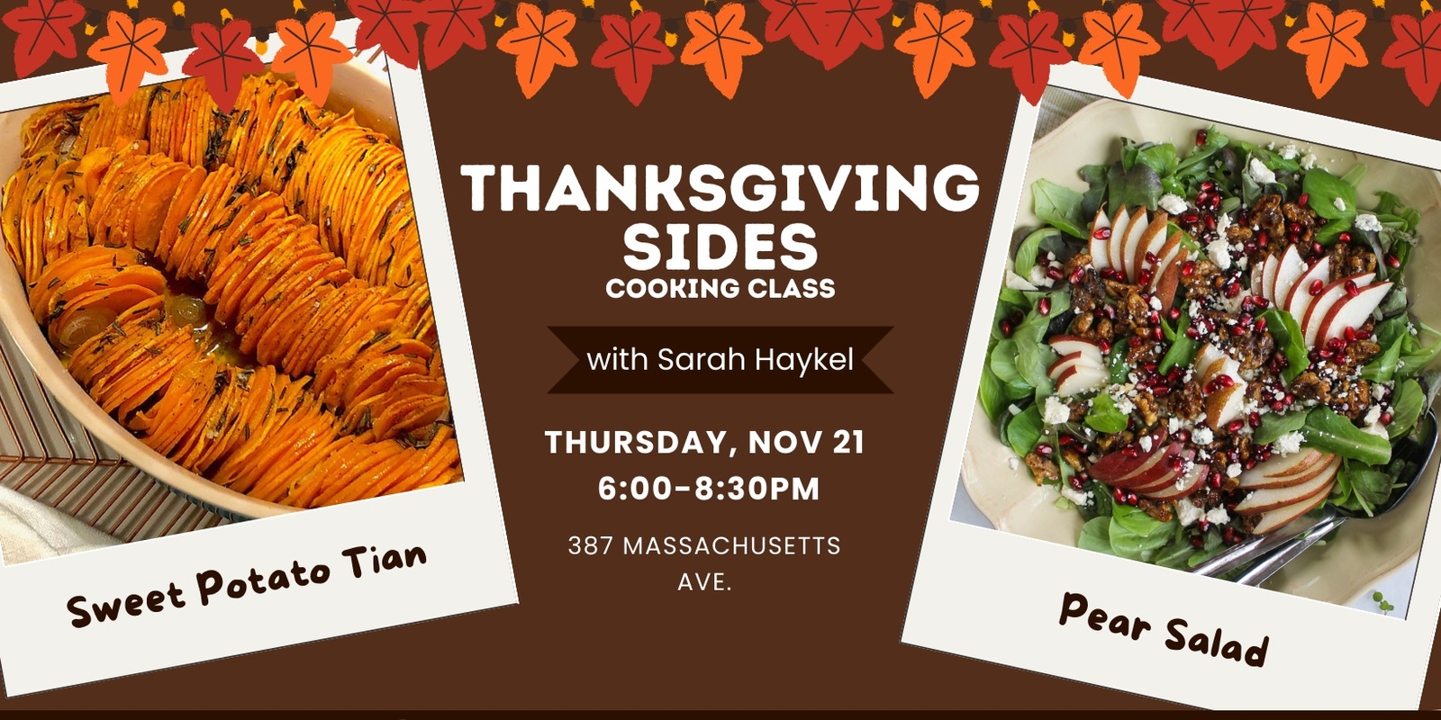 Banner image for Thanksgiving Sides Cooking Class