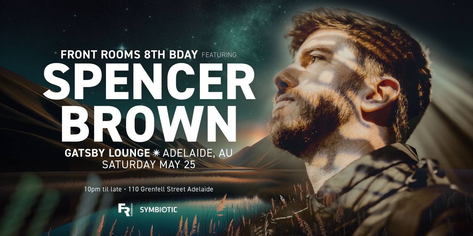 Banner image for SPENCER BROWN (USA) // FRONT ROOM 8TH BDAY